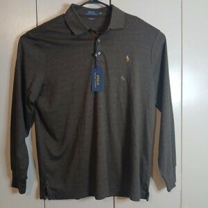 Polo Ralph Lauren Large Brown Cotton Sweater Classic Fit (0327P1)